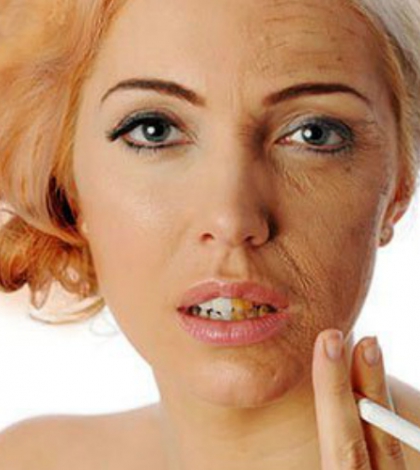 A dohányzás hatása az arcbőrre