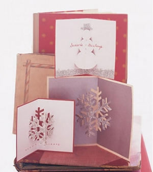 3 egyedi karácsonyi képeslap + 1 díszes boríték