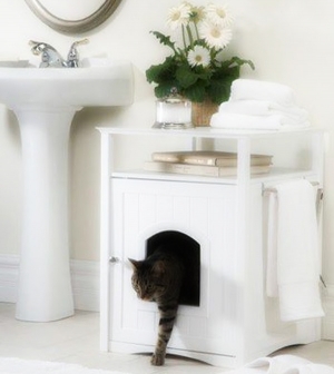 Praktikus macskaalom a fürdőszobában