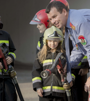 Gyerekek vették át az irányítást a tűzoltóságon